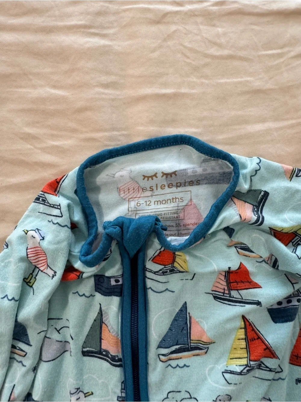 Little Sleepies Zip Up Bamboo Pajama Set